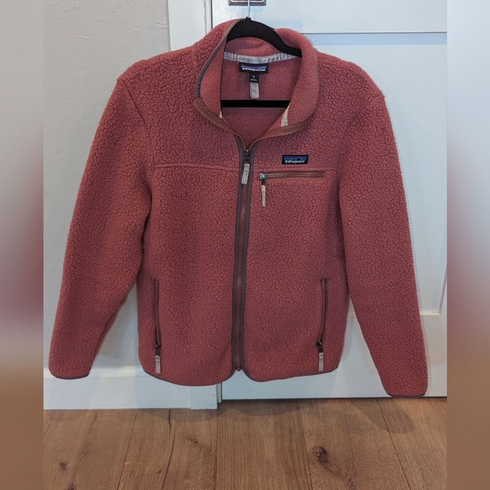 Patagonia Women's Retro Pile Fleece Jacket size M color Rosehip